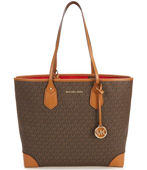 michael kors eva signature tote|michael kors tote bag.